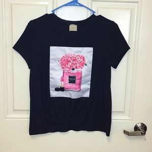 Size: L Danesi Vogue Pink Berry Fragrance Shirt